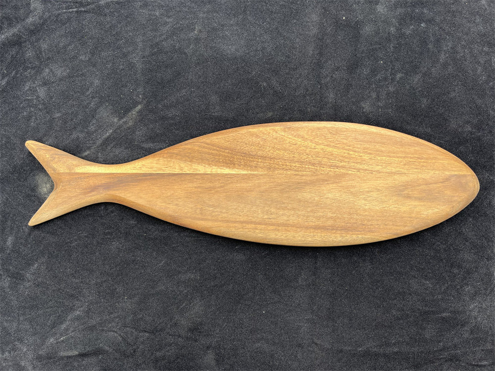 Fish Shaped Acacia Wood Cutting Board