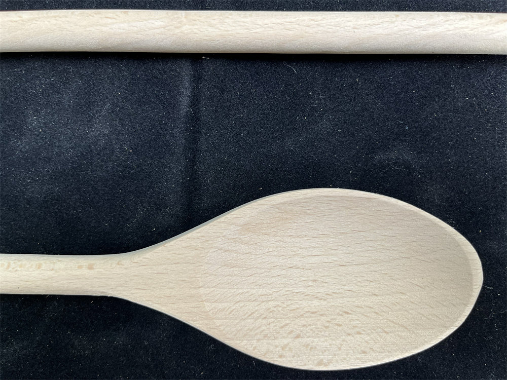 Beech Soup Spoons for Eating Mixing Stirring 350mm