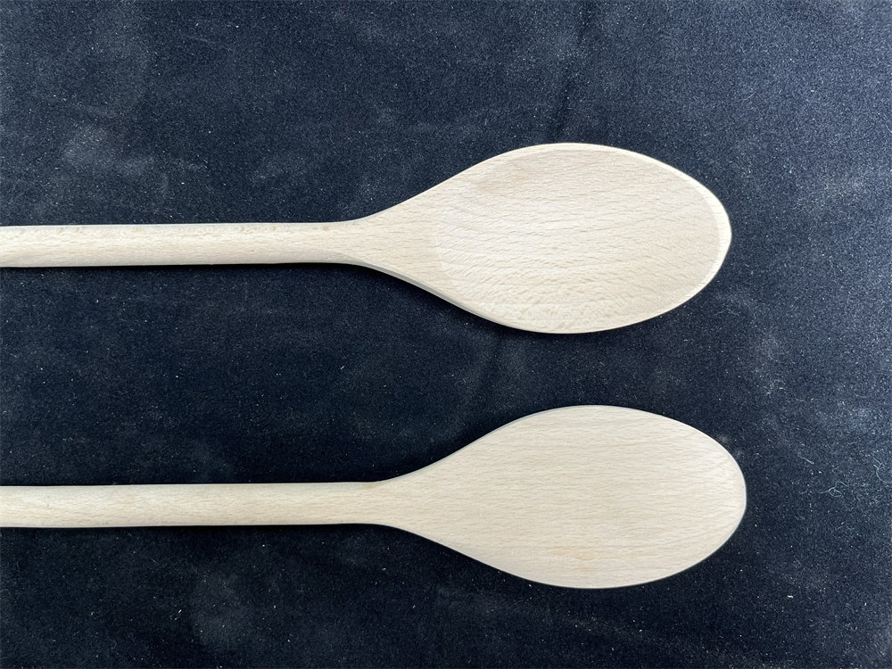 Beech Soup Spoons for Eating Mixing Stirring 350mm