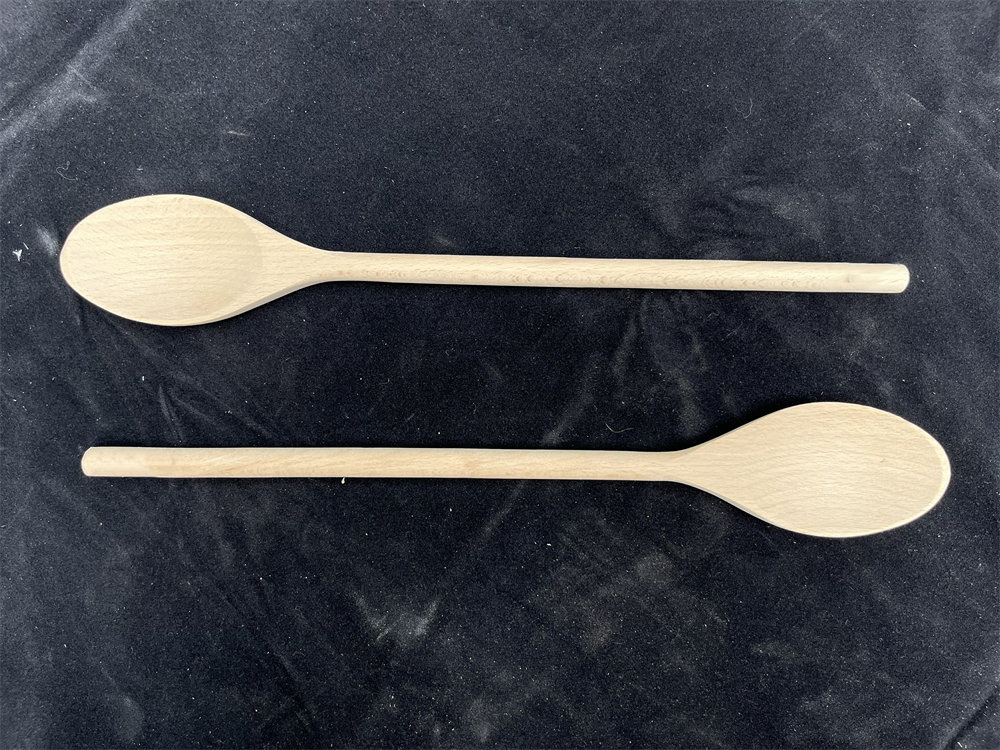 Beech Soup Spoons for Eating Mixing Stirring 350mm