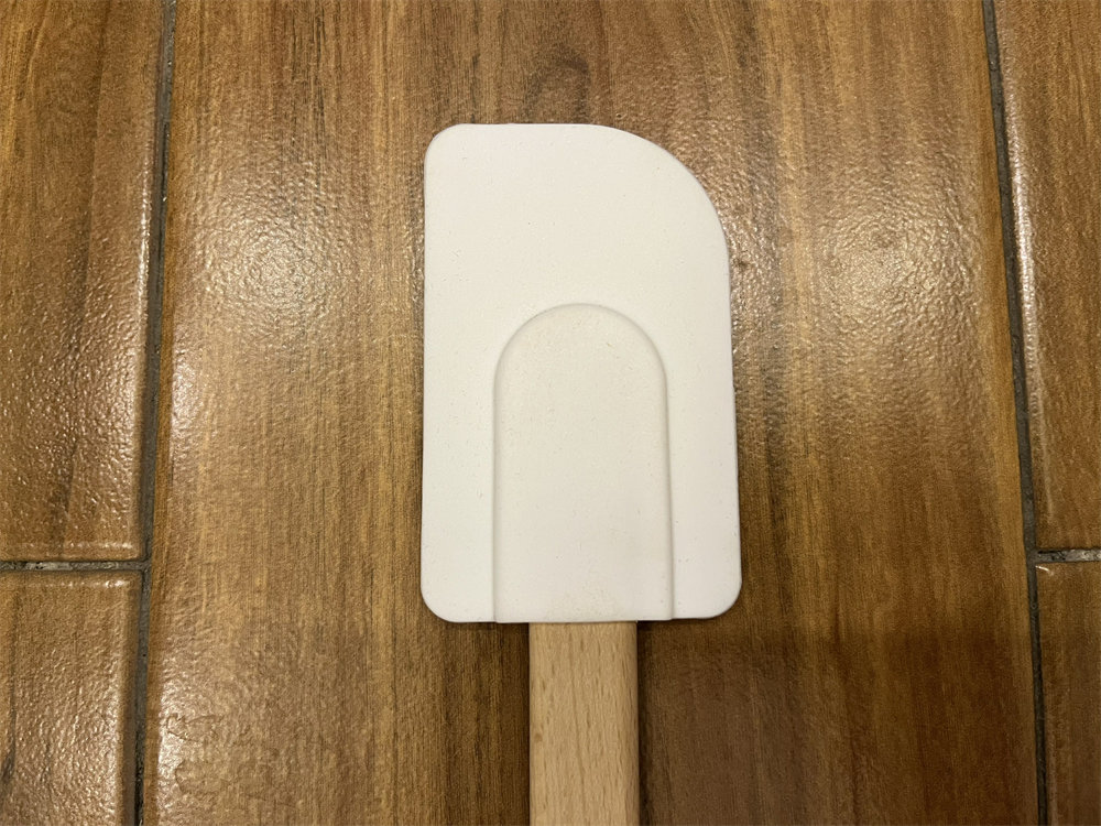 Wooden Spatula Spoon With Flexible Silicone Head