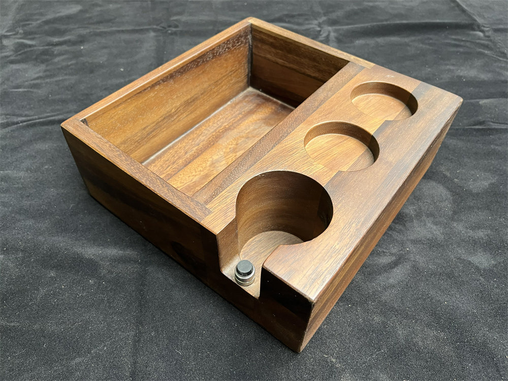 Multipurpose Walnut Wood Espresso Accessories