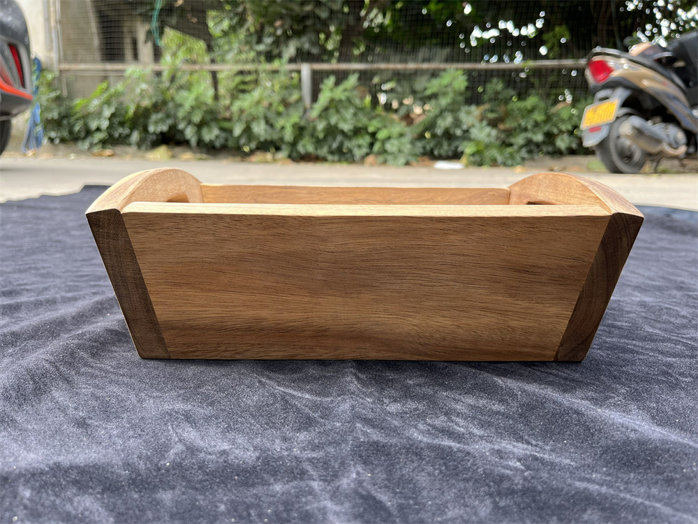 Acacia Wood Curved Serving Tray